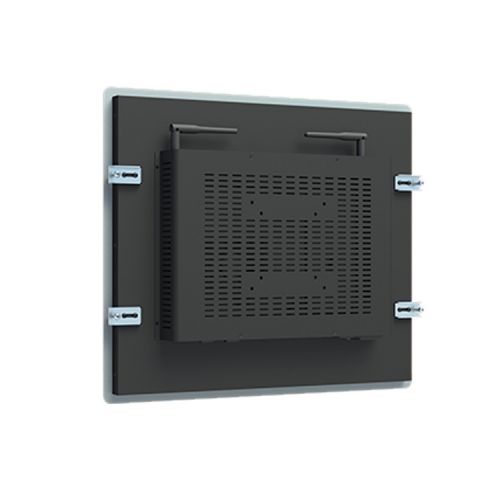 19寸外嵌式工業(yè)觸摸一體工控機 Windows電容觸摸數(shù)字看板嵌入平板機
